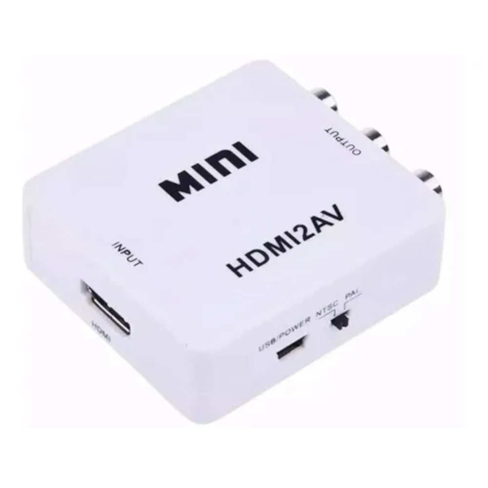 Mini conversor HDMI x AV+ Audio analogic