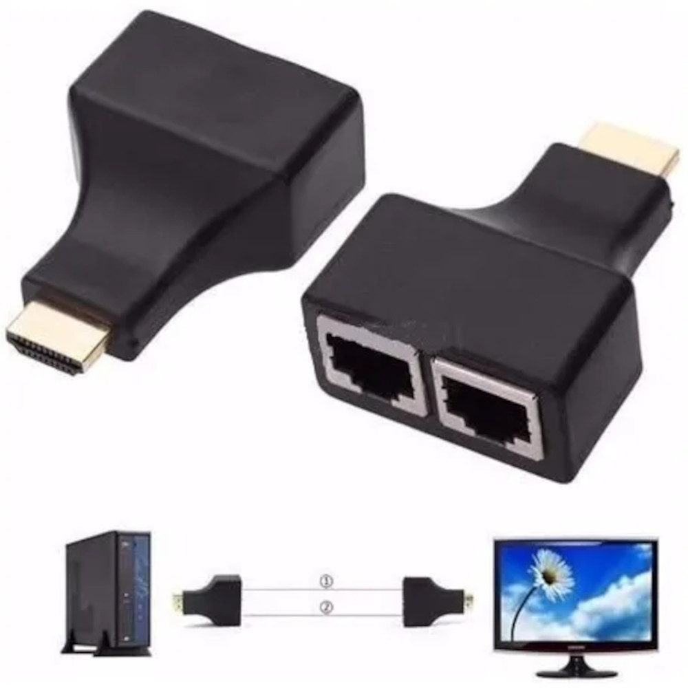 Extensor HDMI via RJ45 Cat5E/6 ate 30m