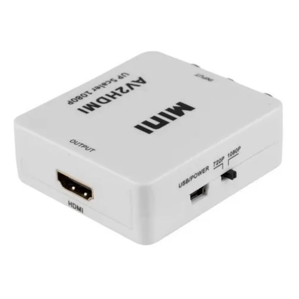 Mini conversor AV+Audio analogico x Hdmi