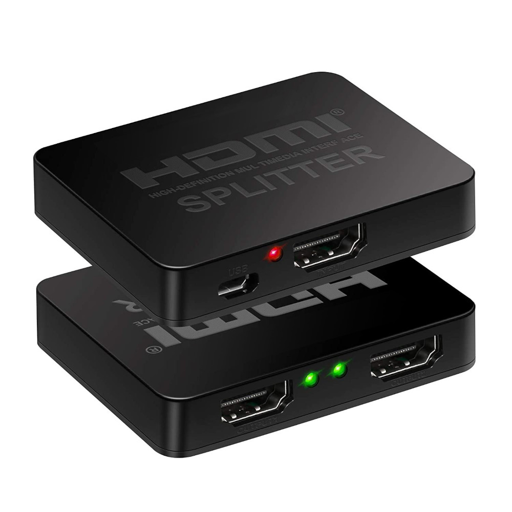 Splitter HDMI 1x2 ativo (ver 2.0 - 4K)