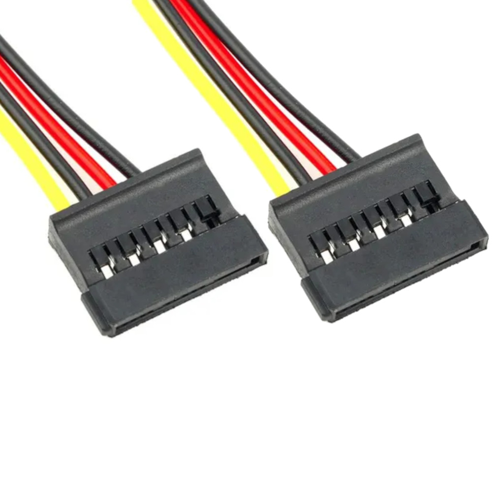 Cabo SATA forca duplo (molex/2x sata)