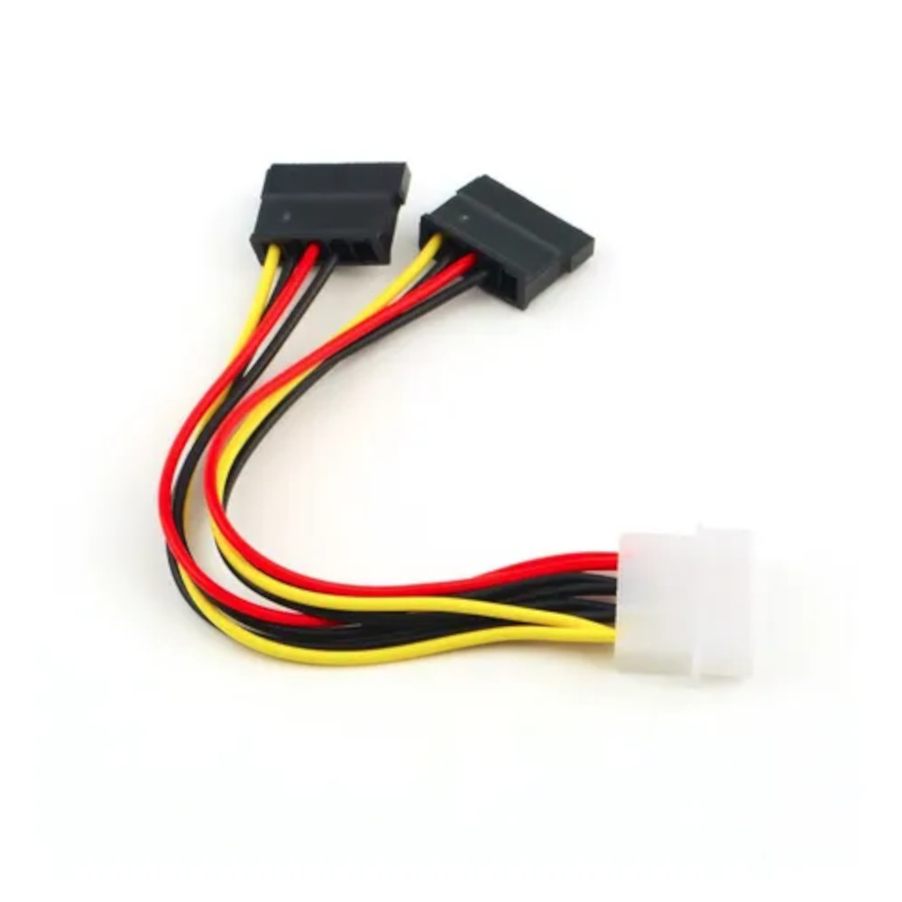 Cabo SATA forca duplo (molex/2x sata)