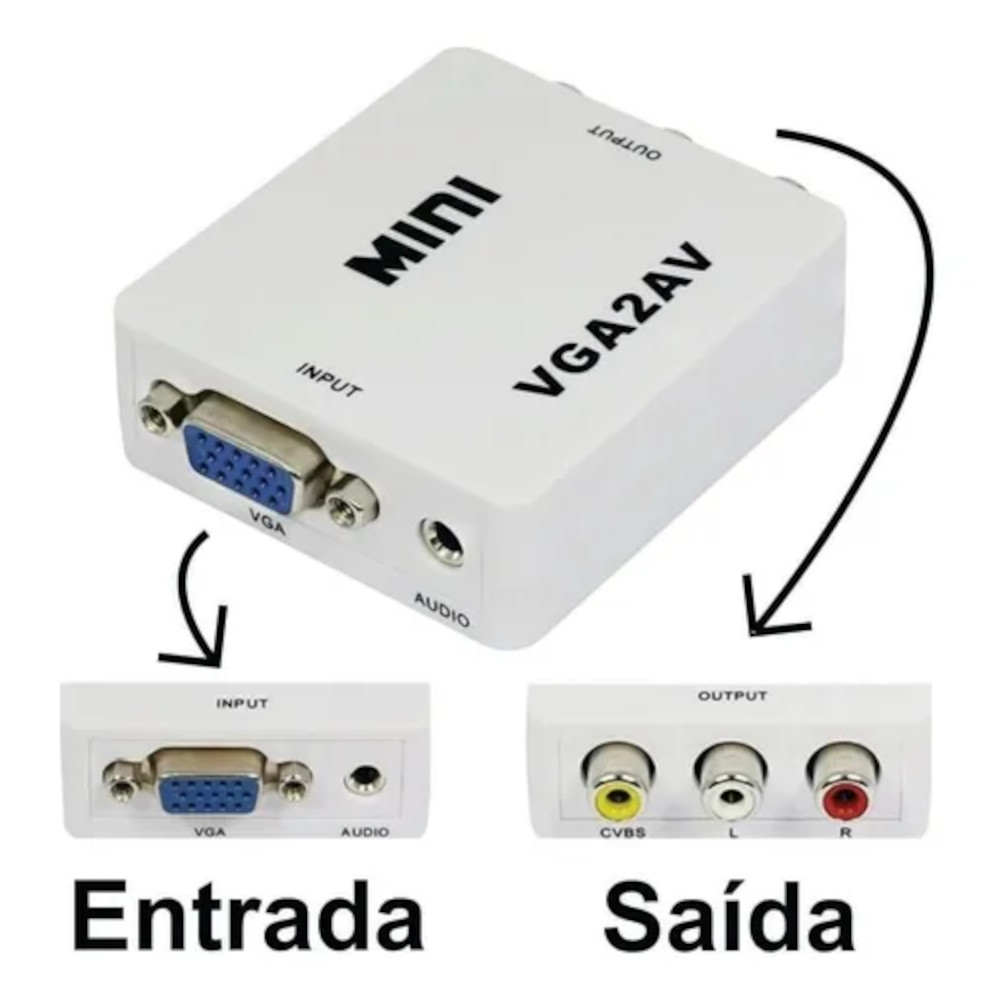 Mini conversor VGA x AV