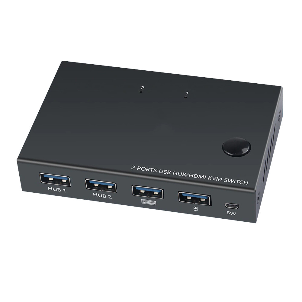 Chaveador Kvm 2 portas Hdmi 4 portas USB